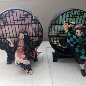 kamado tanjiro nezuko figurines demon slayer